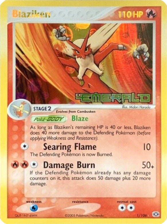 Blaziken (1/106) (Stamped) [EX: Emerald] | Gamers Paradise