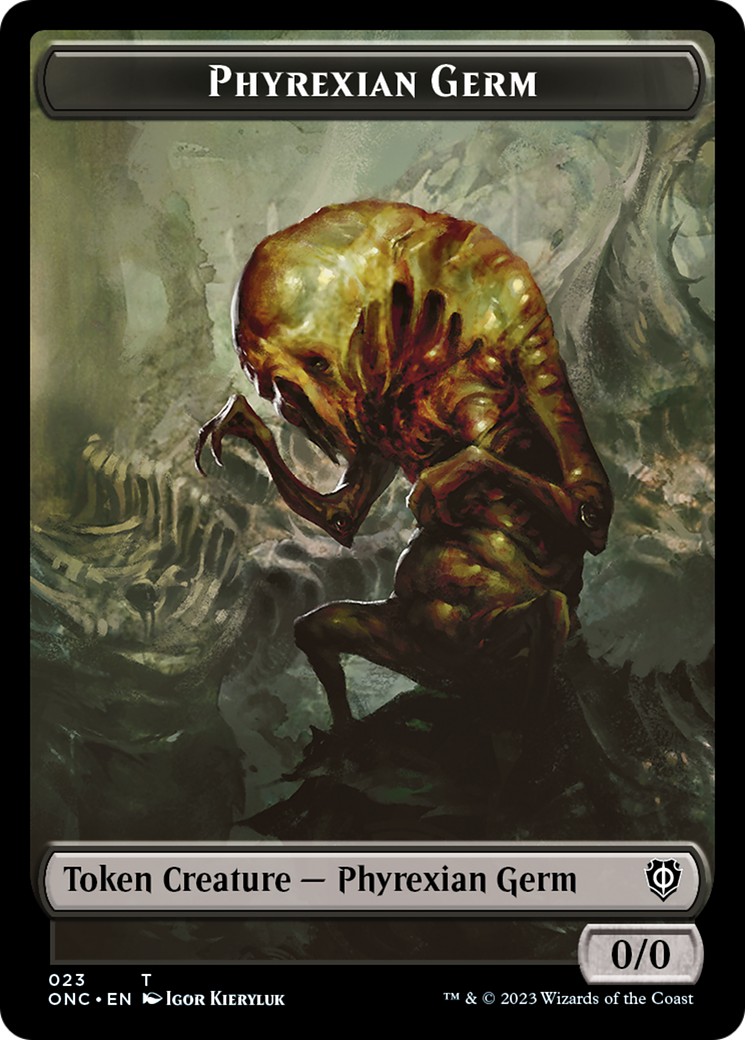 Phyrexian Germ Token [Phyrexia: All Will Be One Commander Tokens] | Gamers Paradise