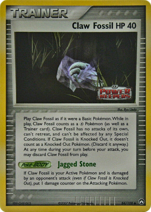 Claw Fossil (84/108) (Stamped) [EX: Power Keepers] | Gamers Paradise