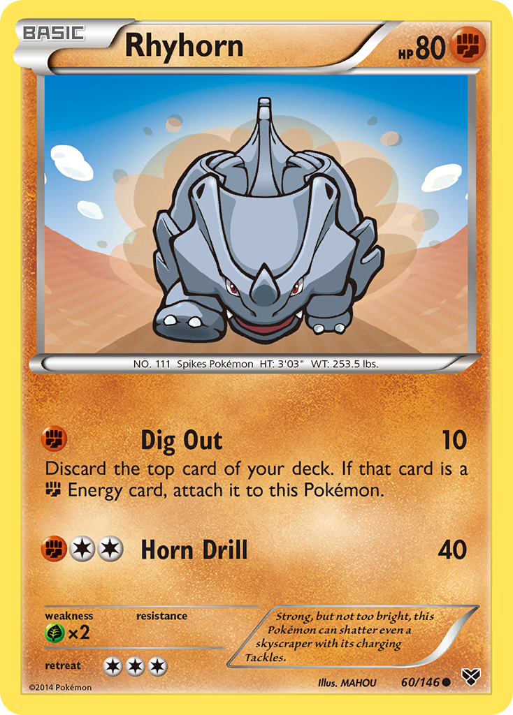 Rhyhorn (60/146) [XY: Base Set] | Gamers Paradise