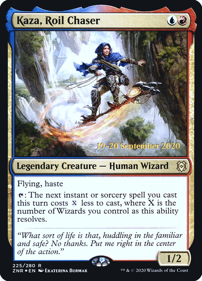 Kaza, Roil Chaser [Zendikar Rising Prerelease Promos] | Gamers Paradise