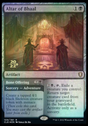 Altar of Bhaal // Bone Offering [Commander Legends: Battle for Baldur's Gate Prerelease Promos] | Gamers Paradise