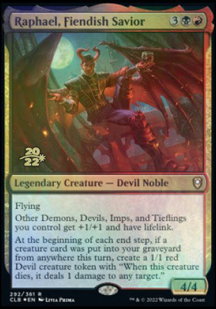 Raphael, Fiendish Savior [Commander Legends: Battle for Baldur's Gate Prerelease Promos] | Gamers Paradise