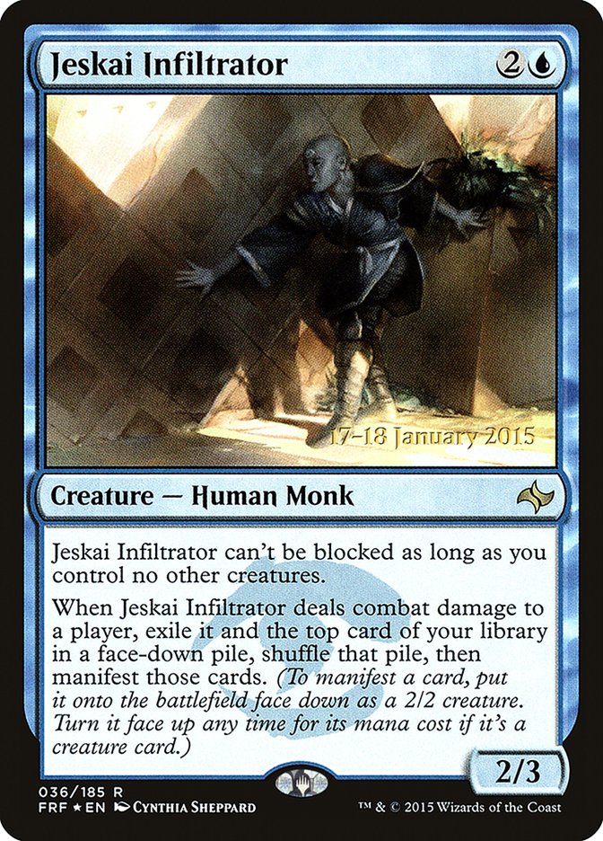 Jeskai Infiltrator [Fate Reforged Prerelease Promos] | Gamers Paradise