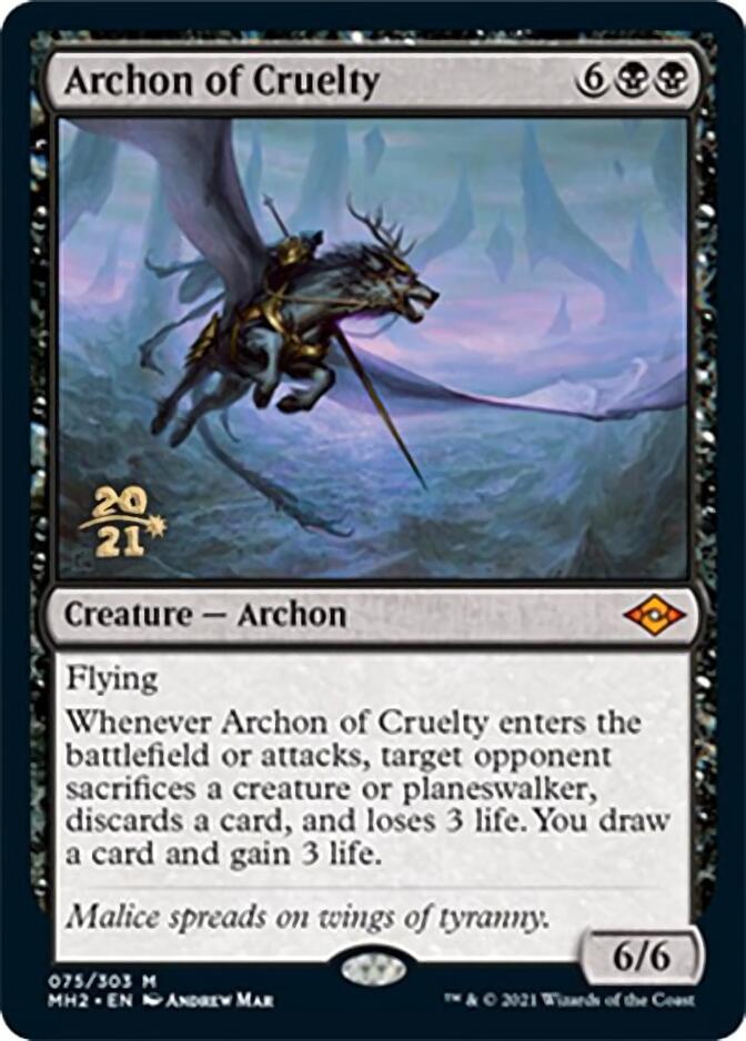 Archon of Cruelty [Modern Horizons 2 Prerelease Promos] | Gamers Paradise
