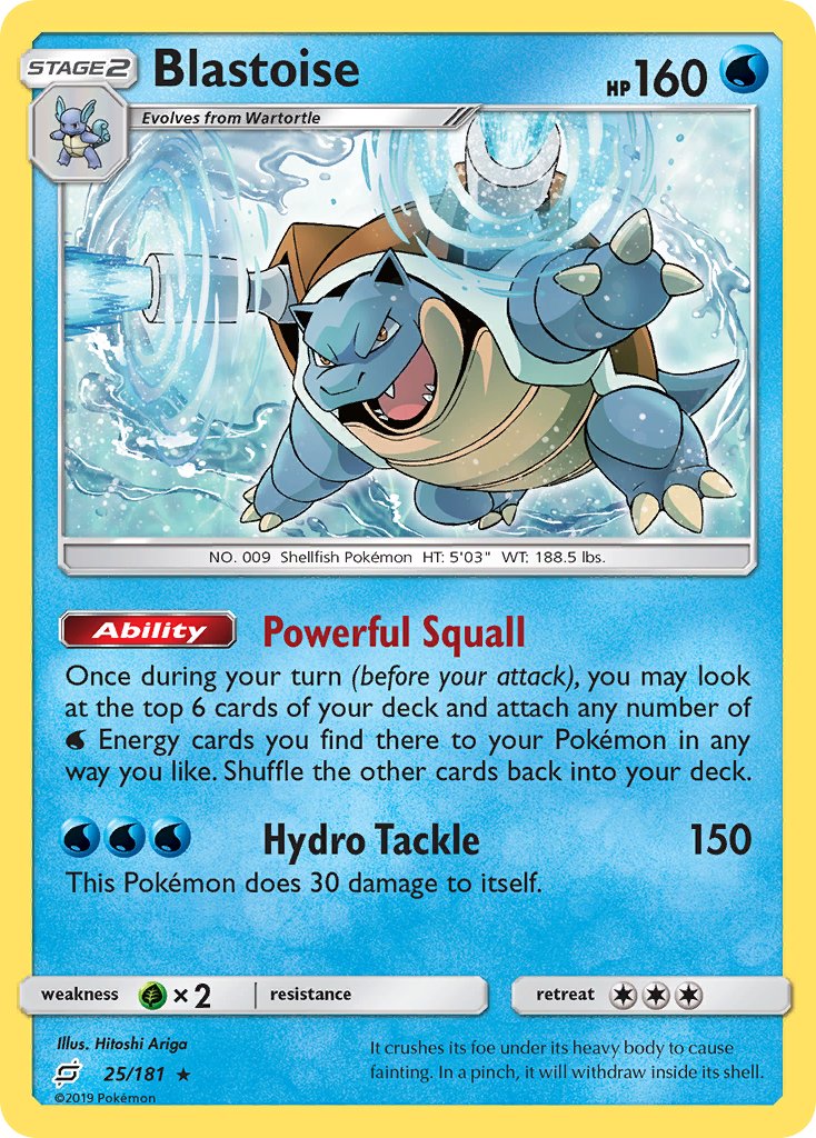 Blastoise (25/181) (Theme Deck Exclusive) [Sun & Moon: Team Up] | Gamers Paradise