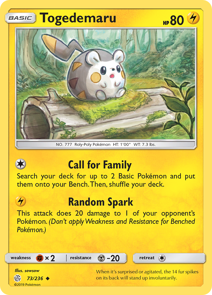 Togedemaru (73/236) [Sun & Moon: Cosmic Eclipse] | Gamers Paradise