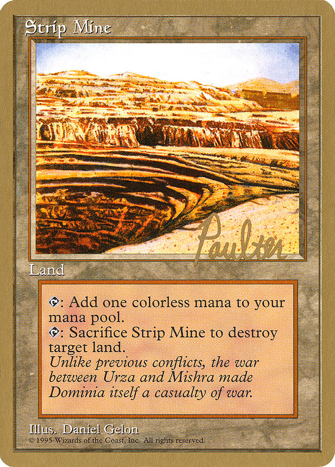 Strip Mine (Preston Poulter) [Pro Tour Collector Set] | Gamers Paradise