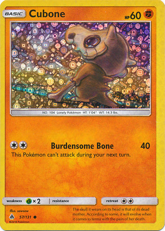 Cubone (57/131) (General Mills Promo) [Sun & Moon: Forbidden Light] | Gamers Paradise