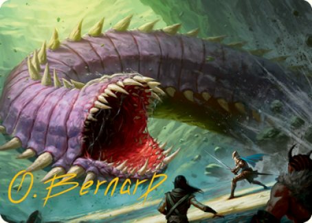 Purple Worm Art Card (Gold-Stamped Signature) [Dungeons & Dragons: Adventures in the Forgotten Realms Art Series] | Gamers Paradise