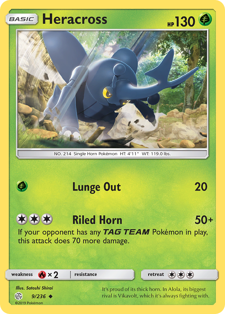 Heracross (9/236) [Sun & Moon: Cosmic Eclipse] | Gamers Paradise