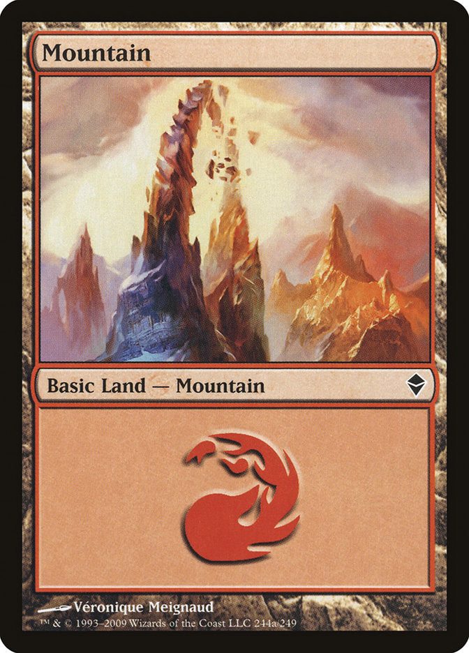Mountain (244a) [Zendikar] | Gamers Paradise