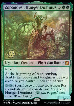 Zopandrel, Hunger Dominus [Phyrexia: All Will Be One Prerelease Promos] | Gamers Paradise