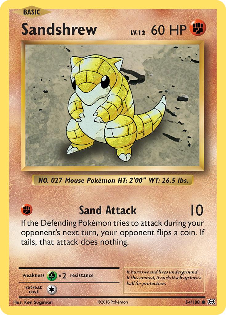 Sandshrew (54/108) [XY: Evolutions] | Gamers Paradise