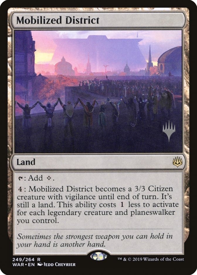 Mobilized District (Promo Pack) [War of the Spark Promos] | Gamers Paradise