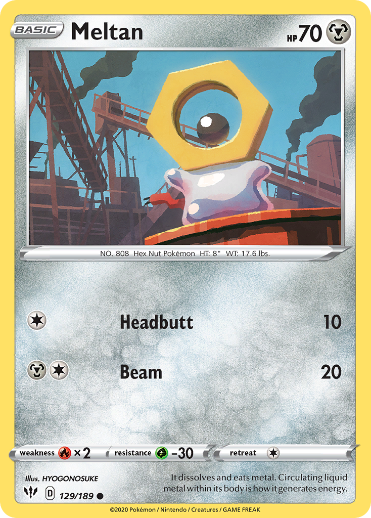 Meltan (129/189) [Sword & Shield: Darkness Ablaze] | Gamers Paradise