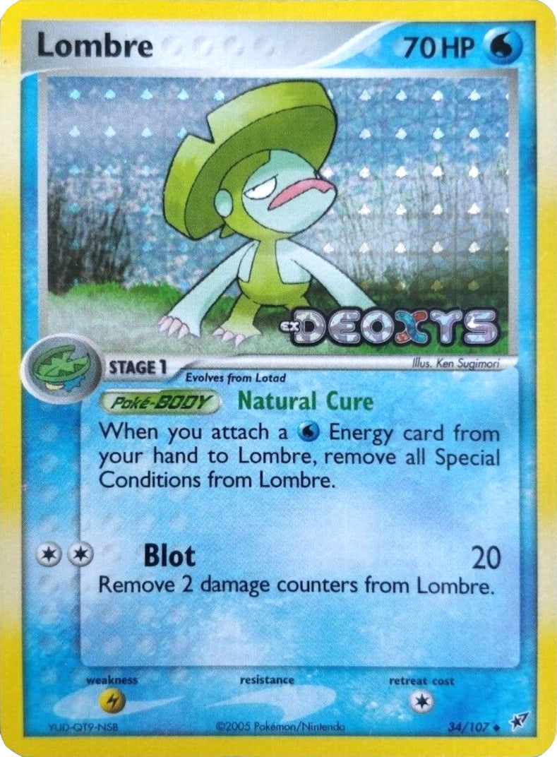 Lombre (34/107) (Stamped) [EX: Deoxys] | Gamers Paradise