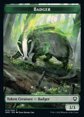 Saproling // Badger Double-Sided Token [Dominaria United Tokens] | Gamers Paradise