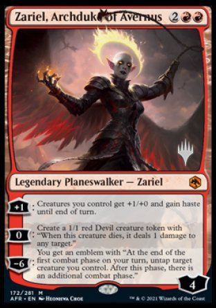 Zariel, Archduke of Avernus (Promo Pack) [Dungeons & Dragons: Adventures in the Forgotten Realms Promos] | Gamers Paradise