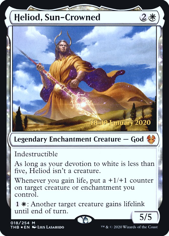 Heliod, Sun-Crowned [Theros Beyond Death Prerelease Promos] | Gamers Paradise