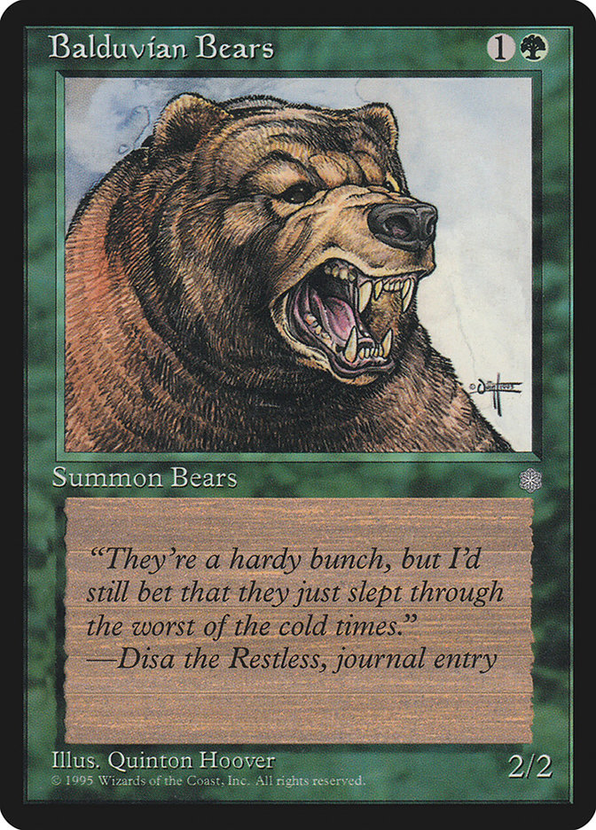 Balduvian Bears [Ice Age] | Gamers Paradise