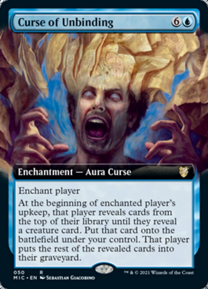 Curse of Unbinding (Extended Art) [Innistrad: Midnight Hunt Commander] | Gamers Paradise