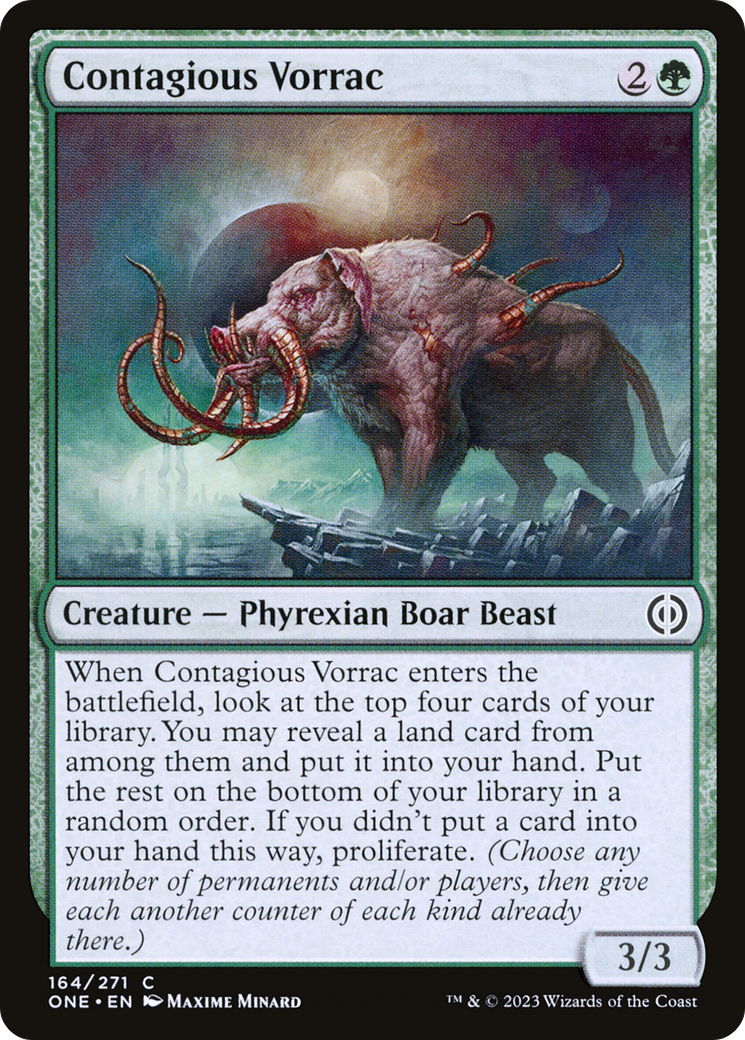 Contagious Vorrac [Phyrexia: All Will Be One] | Gamers Paradise