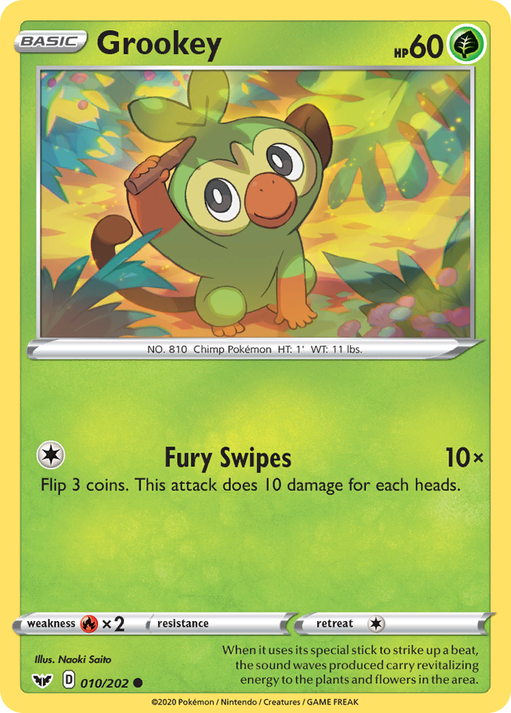 Grookey (010/202) [Sword & Shield: Base Set] | Gamers Paradise