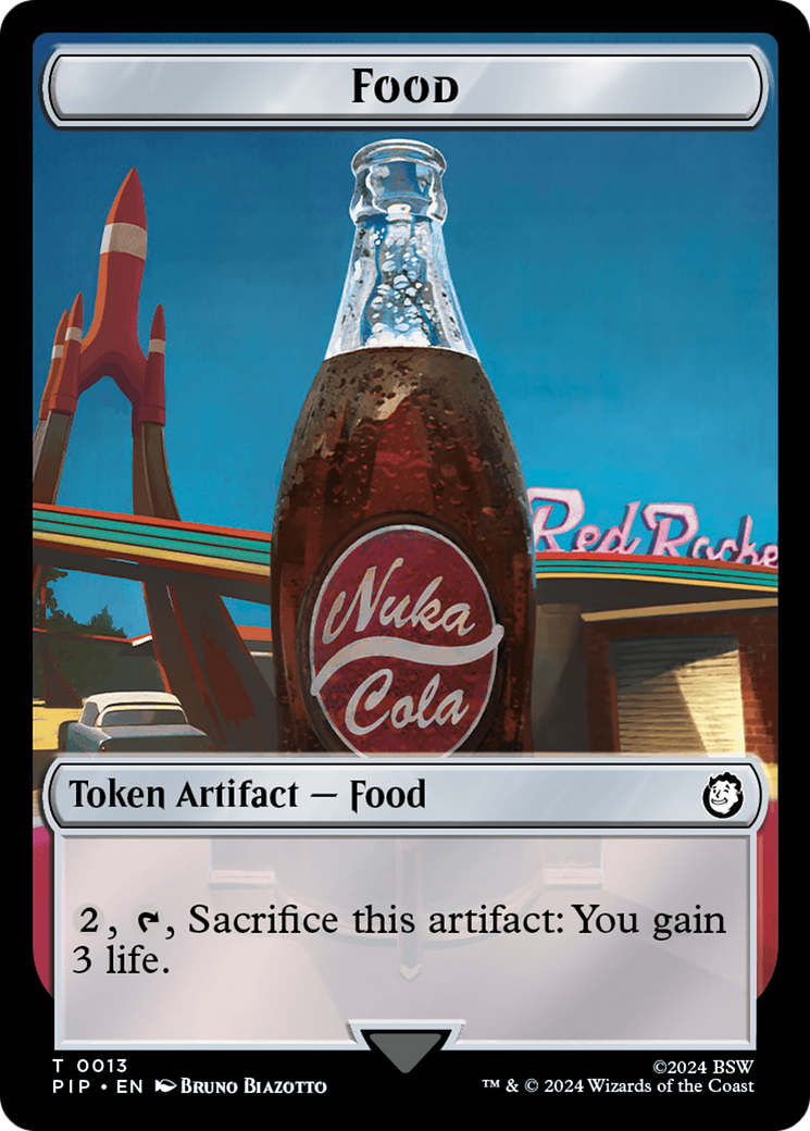 Food (0013) // Wasteland Survival Guide Double-Sided Token [Fallout Tokens] | Gamers Paradise