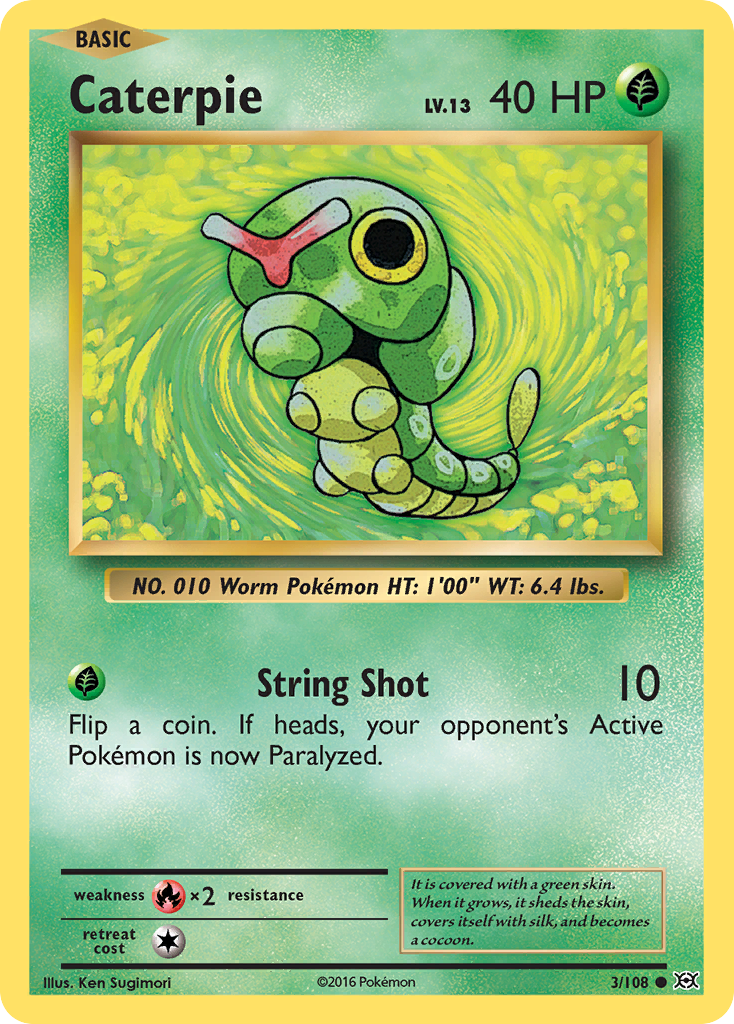 Caterpie (3/108) [XY: Evolutions] | Gamers Paradise