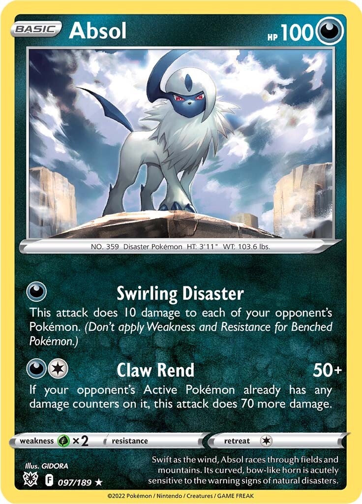 Absol (097/189) (Theme Deck Exclusive) [Sword & Shield: Astral Radiance] | Gamers Paradise