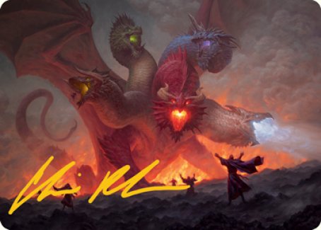 Tiamat Art Card (Gold-Stamped Signature) [Dungeons & Dragons: Adventures in the Forgotten Realms Art Series] | Gamers Paradise
