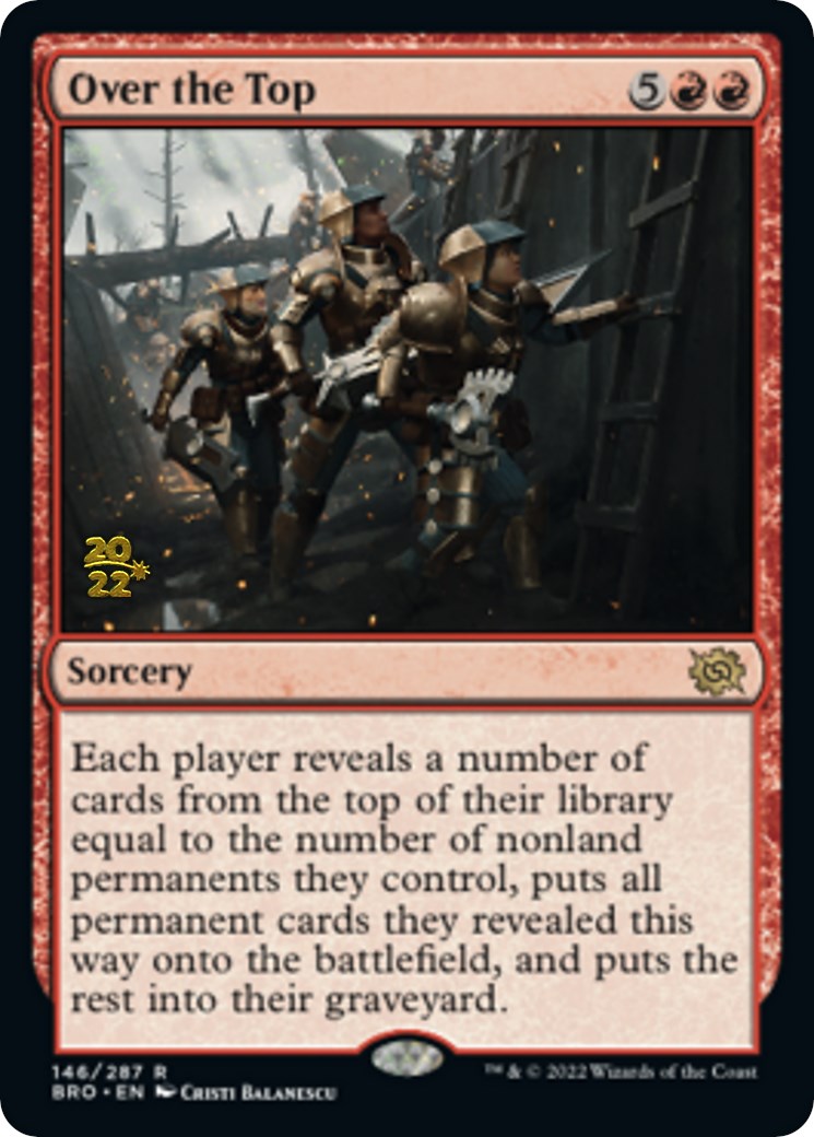 Over the Top [The Brothers' War Prerelease Promos] | Gamers Paradise