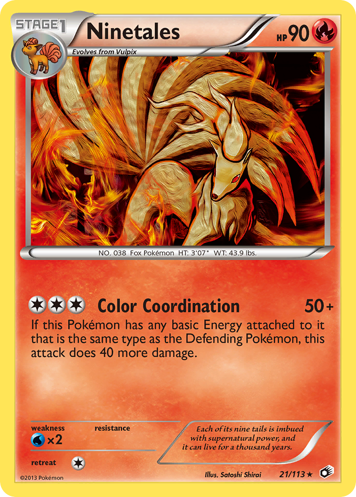 Ninetales (21/113) [Black & White: Legendary Treasures] | Gamers Paradise