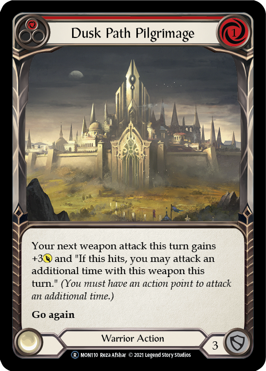 Dusk Path Pilgrimage (Red) [U-MON110-RF] Unlimited Rainbow Foil | Gamers Paradise
