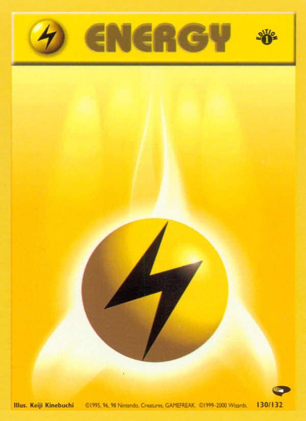 Lightning Energy (130/132) [Gym Challenge 1st Edition] | Gamers Paradise