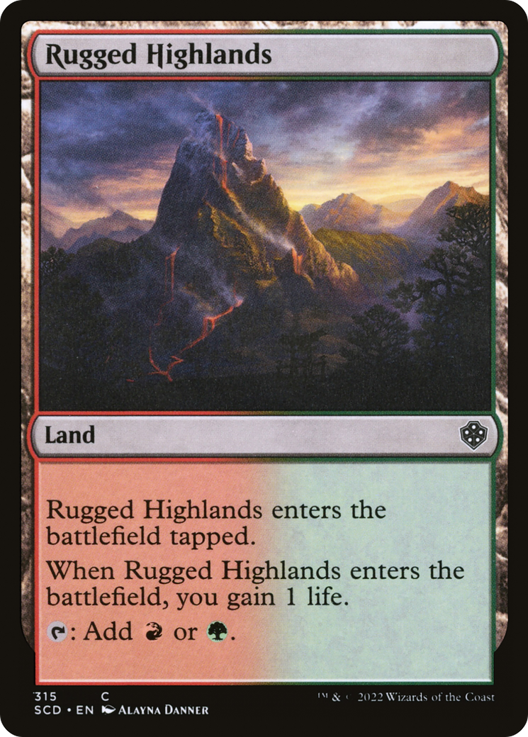 Rugged Highlands [Starter Commander Decks] | Gamers Paradise