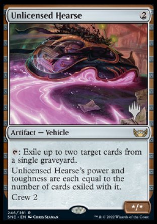 Unlicensed Hearse (Promo Pack) [Streets of New Capenna Promos] | Gamers Paradise