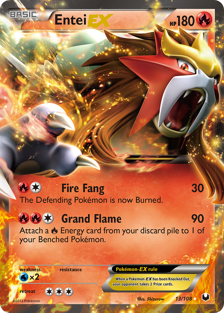 Entei EX (13/108) [Black & White: Dark Explorers] | Gamers Paradise