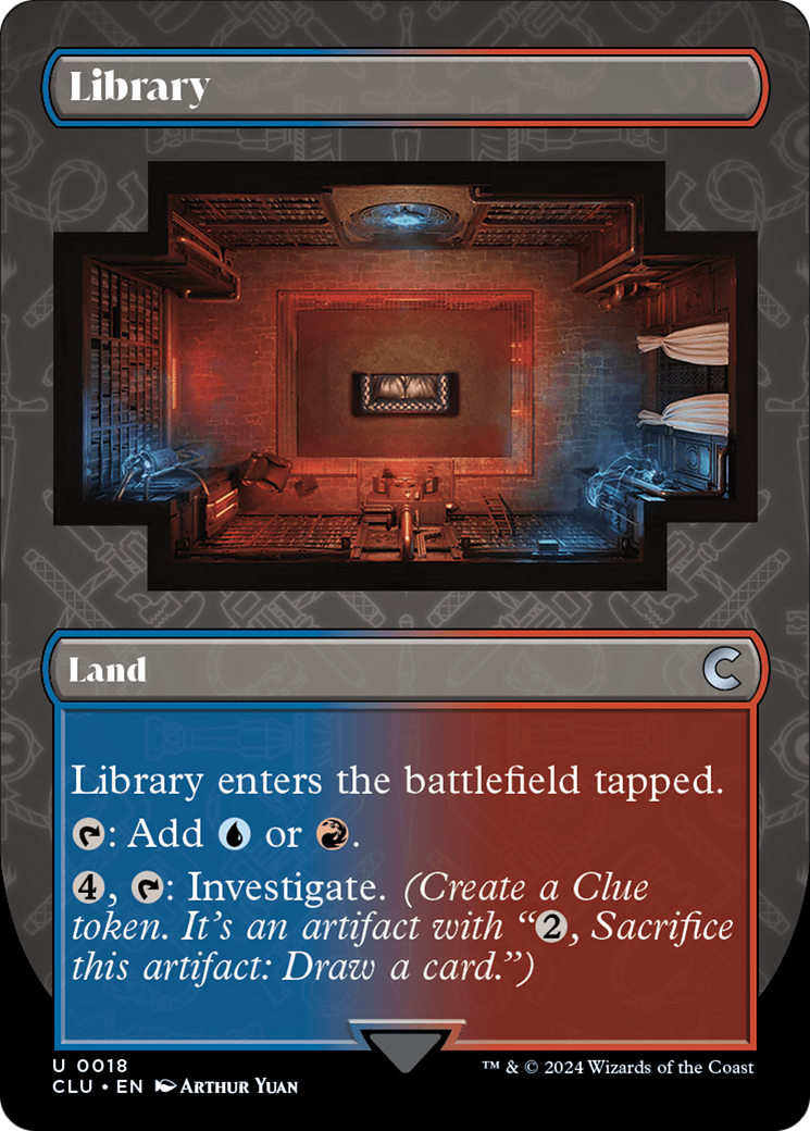 Library (Borderless) [Ravnica: Clue Edition] | Gamers Paradise