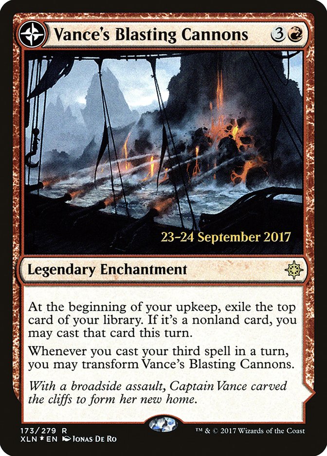 Vance's Blasting Cannons // Spitfire Bastion [Ixalan Prerelease Promos] | Gamers Paradise