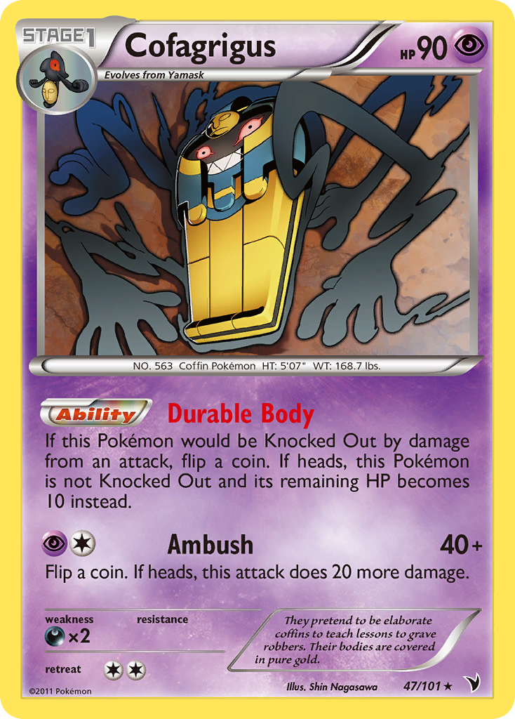 Cofagrigus (47/101) [Black & White: Noble Victories] | Gamers Paradise