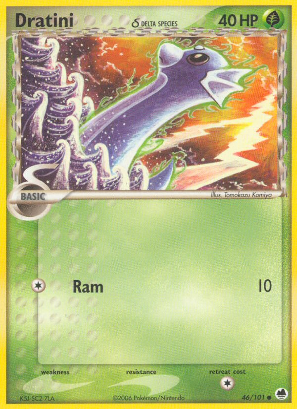 Dratini (46/101) (Delta Species) [EX: Dragon Frontiers] | Gamers Paradise