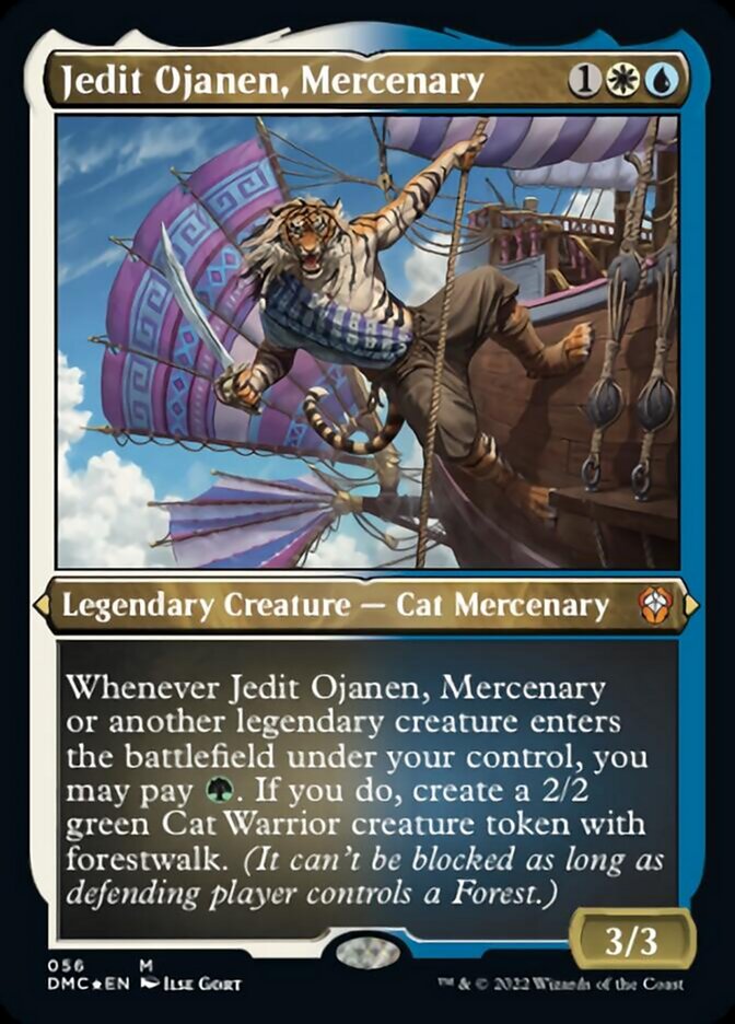 Jedit Ojanen, Mercenary (Foil Etched) [Dominaria United Commander] | Gamers Paradise