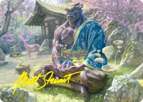 Kosei, Penitent Warlord Art Card (Gold-Stamped Signature) [Kamigawa: Neon Dynasty Art Series] | Gamers Paradise