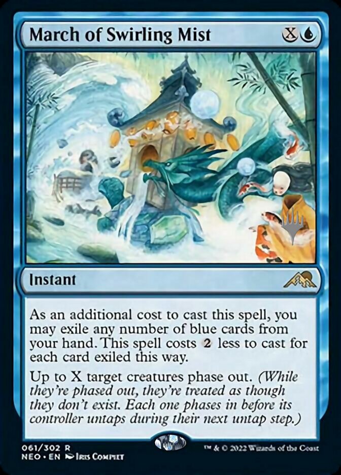March of Swirling Mist (Promo Pack) [Kamigawa: Neon Dynasty Promos] | Gamers Paradise