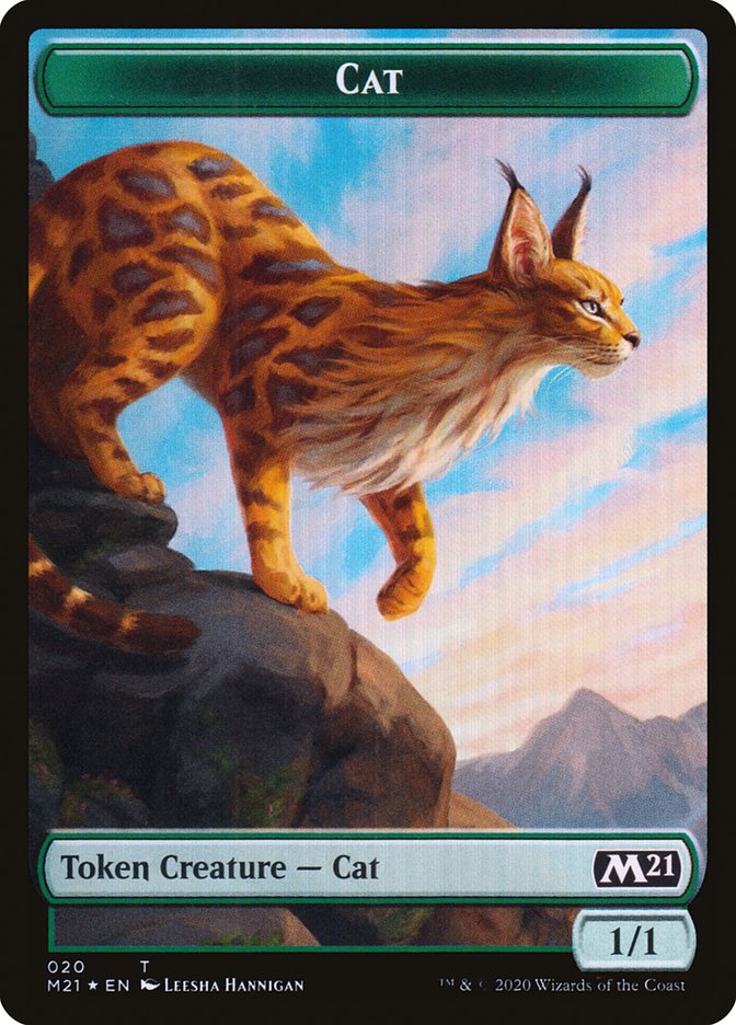 Beast // Cat (020) Double-Sided Token [Core Set 2021 Tokens] | Gamers Paradise