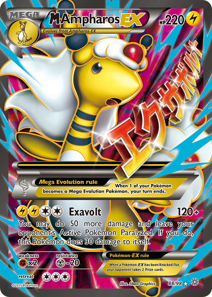 M Ampharos EX (88/98) [XY: Ancient Origins] | Gamers Paradise