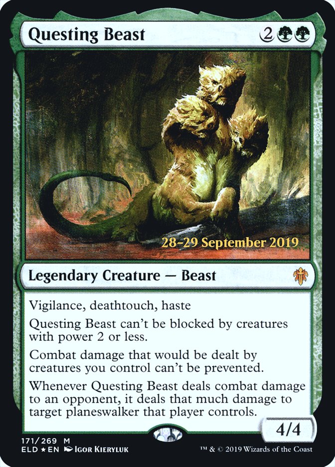 Questing Beast [Throne of Eldraine Prerelease Promos] | Gamers Paradise