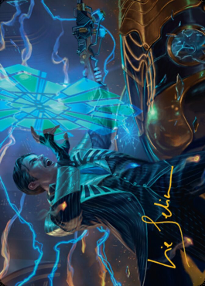 Brokers Veteran Art Card (Gold-Stamped Signature) [Streets of New Capenna Art Series] | Gamers Paradise